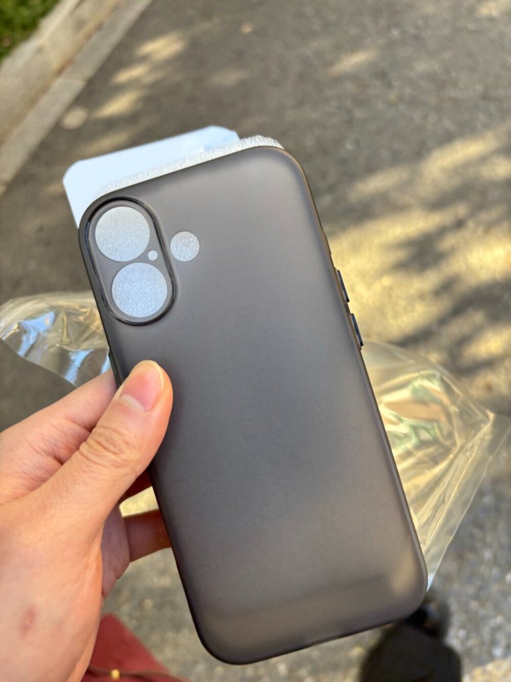 Premium Frosted Translucent Black  Case
